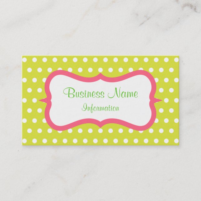 Lemon Lime Citrus Business Card (Front)