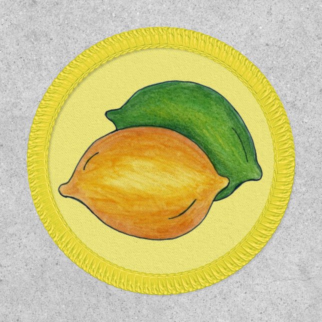 Lemon Lime Citrus Fruit Fruits Fruity Food Grocery Patch (Front)