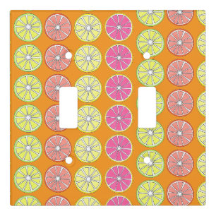 Lemon Lime Grapefruit Orange Citrus Fruit Slices Light Switch Cover