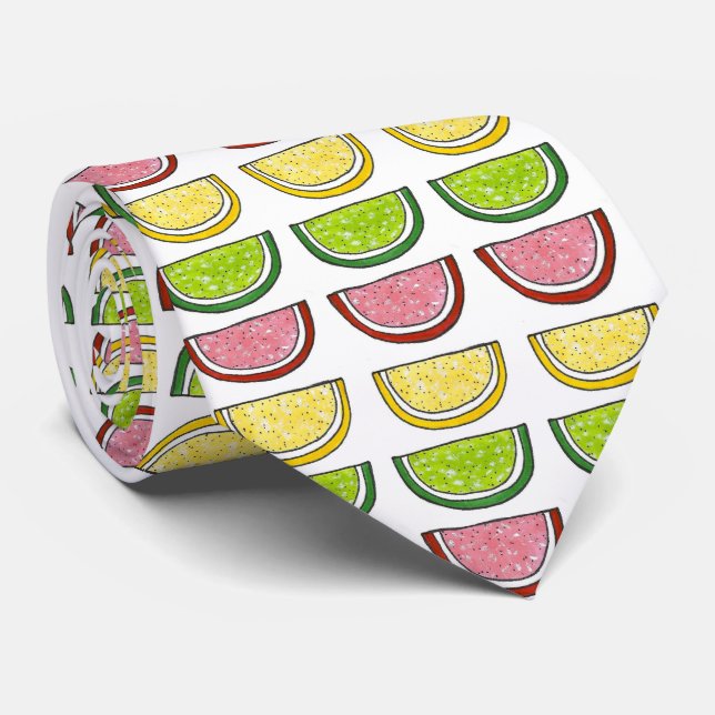 Lemon Lime Gummy Fruit Slice Passover Jelly Candy Tie (Rolled)