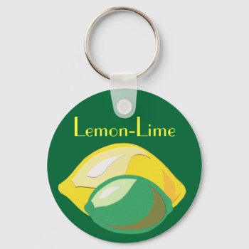 Lemon-lime Keychain by Customizables at Zazzle