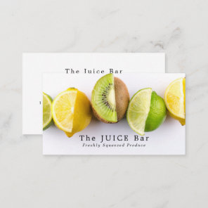 Lemon, Lime & Kiwi, Juice Bar Business Card