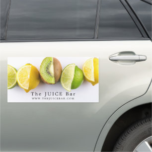 Lemon, Lime & Kiwi, Juice Bar Car Magnet