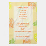 Lemon, Lime, Orange Citrus Ade Recipe Towel at Zazzle