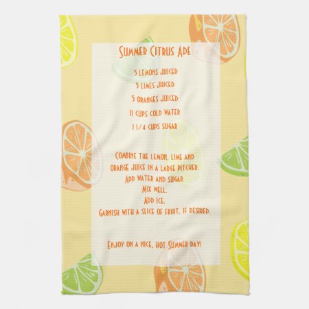 Lemon, Lime, Orange Citrus Ade Recipe Towel