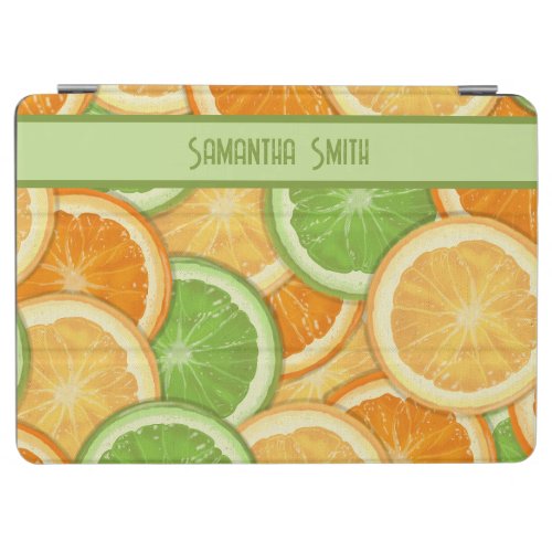 Lemon Lime Orange Citrus Horizontal Design iPad Air Cover