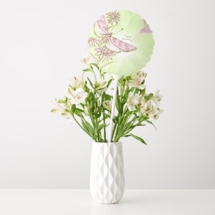 Lemon Lime Pink Butterfly Balloon