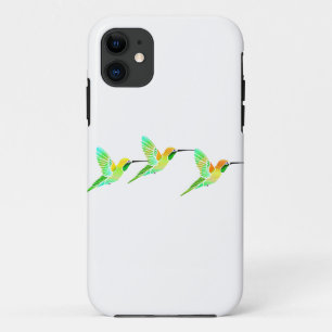 Lemon Lime Sorbet Hummingbirds iPhone 11 Case
