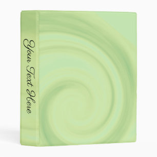 Lemon Lime Swirl Personalized Mini Binder