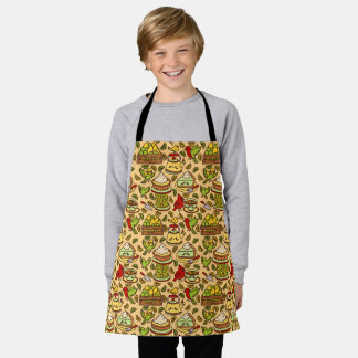 Lemon & Lime Twitter pattern apron