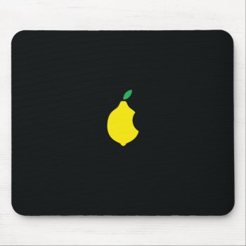 Lemon Logo Mousepad by pigswingproductions at Zazzle