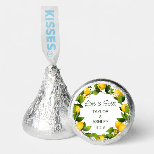 Lemon Love Is Sweet Hershey®'s Kisses® (Front)