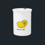 Lemon Lover Pitcher<br><div class="desc">Lemons add their unique zest to your baking and cooking. Add this bright lemon design to tea towels or kitchen décor for some extra zest.</div>