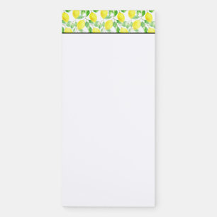Lemon magnetic notepad