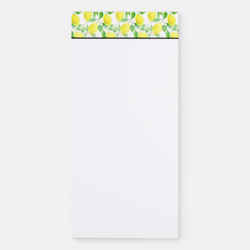 Lemon  magnetic notepad