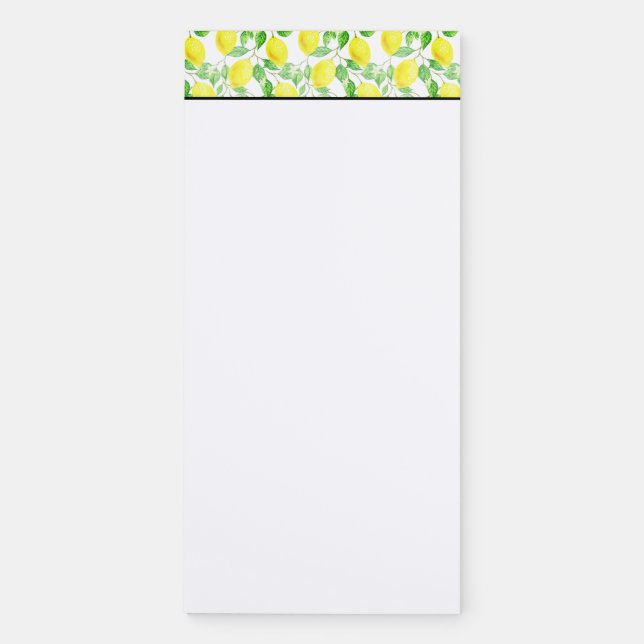 Lemon  magnetic notepad (Front)