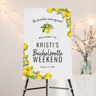 Lemon Main Squeeze Bachelorette Welcome Sign