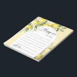 Lemon main squeeze birthday time capsule message notepad<br><div class="desc">Lemon main squeeze birthday time capsule message Notepad
Matching items are available.</div>