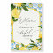 Lemon Main Squeeze Bridal Shower Welcome