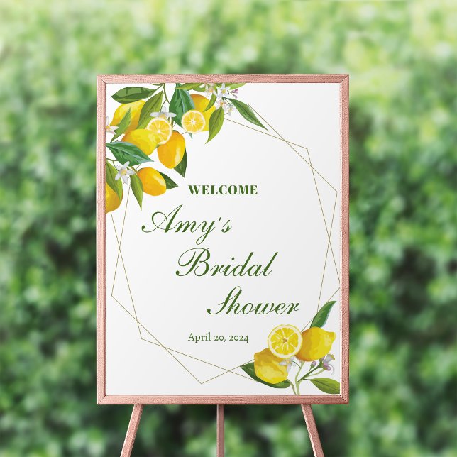 Lemon Main Squeeze Bridal Shower Welcome Sign (Creator Uploaded)