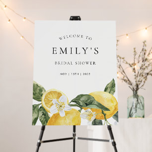 Lemon Main Squeeze Bridal Shower Welcome Sign