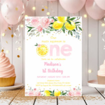 Lemon Main Squeeze First Birthday Invitation