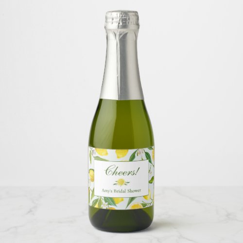 Lemon Main Squeeze Mini Champagne Bottle Label