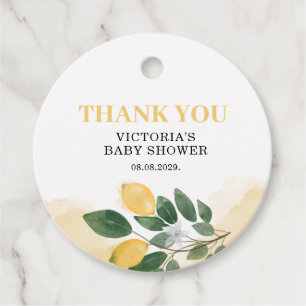Lemon Mama's main Squeeze Baby Shower Favor Tags