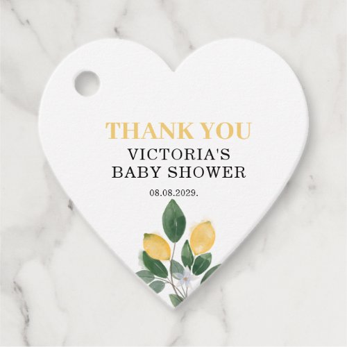 Lemon Mama's main Squeeze Baby Shower Favor Tags