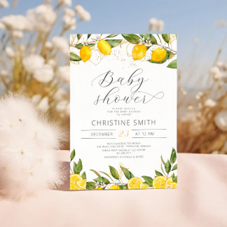Lemon Mama's Main Squeeze Baby Shower Invitation