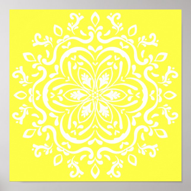 Lemon Mandala Poster (Front)