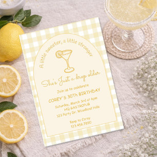 Lemon Martini, A drop older, Lemon Drop Invitation