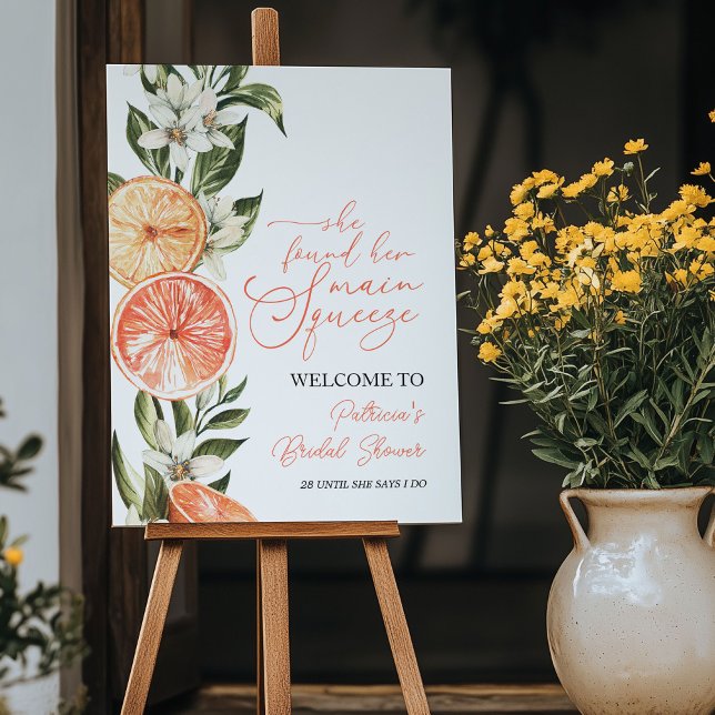 Lemon Mediterranean Bridal Shower Welcome Sign (Creator Uploaded)