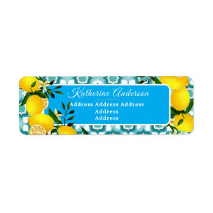 Lemon Mediterranean Tiles Blue Label
