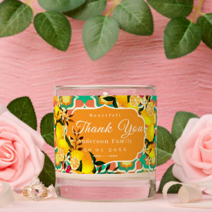 Lemon Mediterranean Tiles Orange Scented Candle