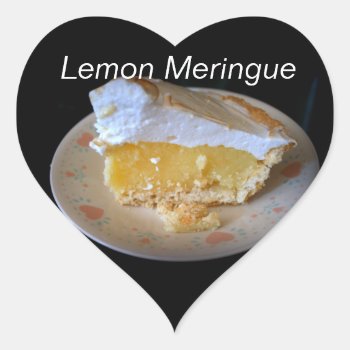 Lemon Meringue Heart Sticker by kkphoto1 at Zazzle