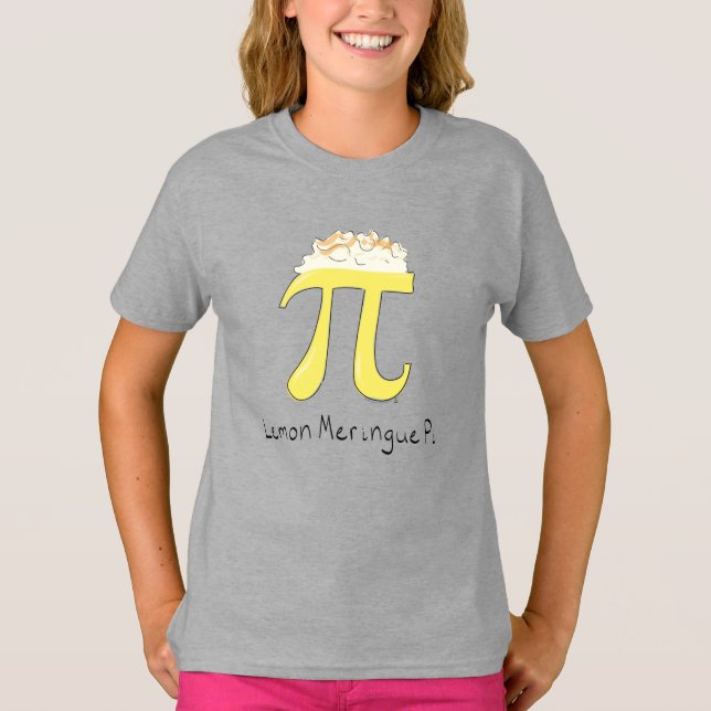 Lemon Meringue Pi Cute Math Kid's Girl's T-Shirt (Front)