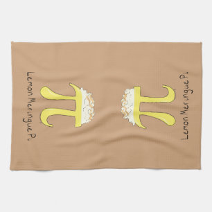 Lemon Meringue Pi Cute Math Kitchen Towel
