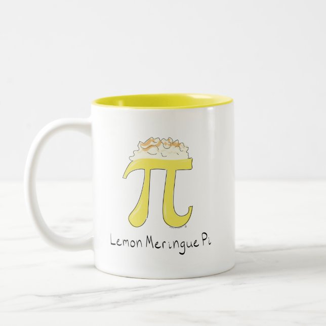 Lemon Meringue Pi Cute Math Pi Day Coffee Mug (Left)