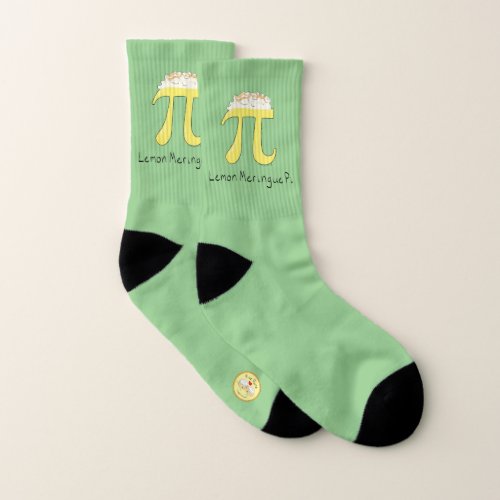 Lemon Meringue Pi Cute Math Pi Day Socks