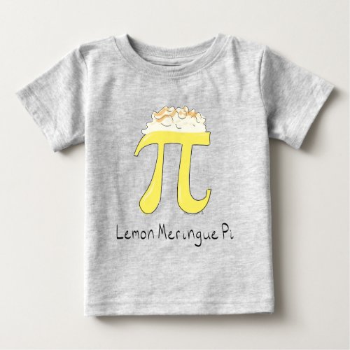 Lemon Meringue Pi Day Cute Math Kids Baby T_Shirt