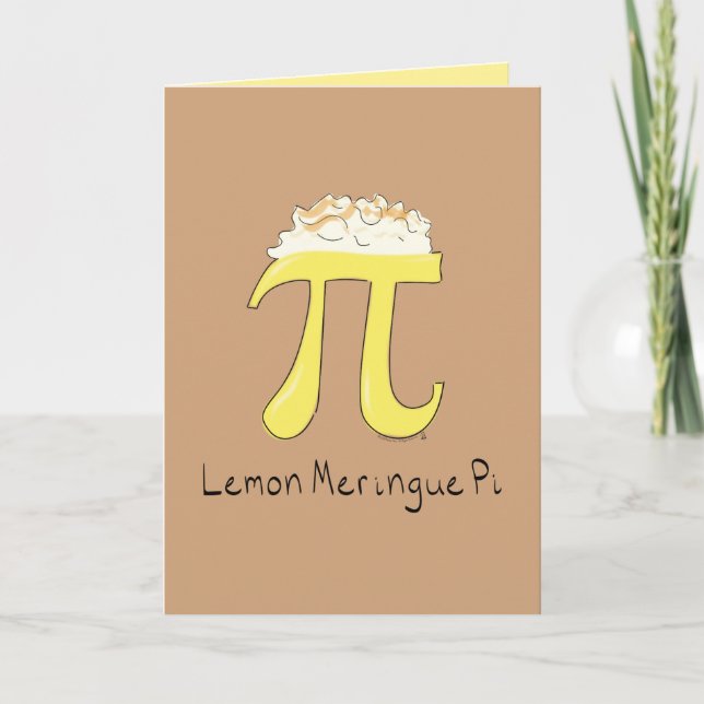 Lemon Meringue Pi Greeting Card (Front)