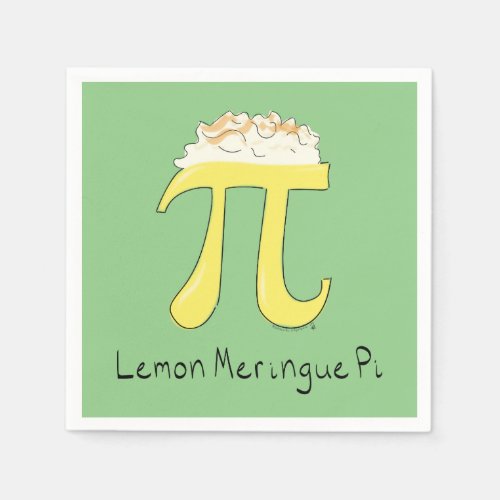 Lemon Meringue Pi Symbol Math Teacher Cute Napkins