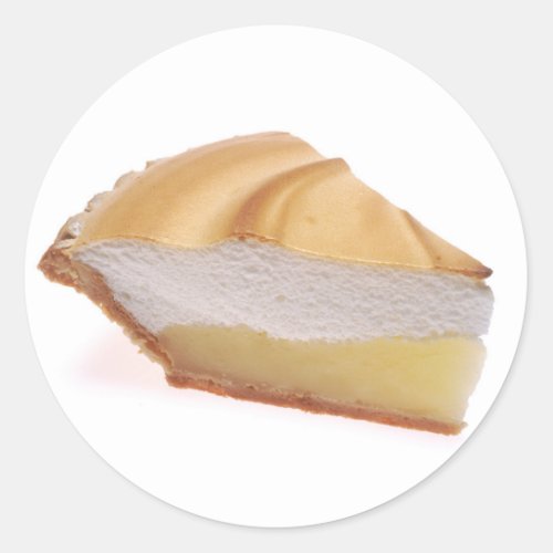 Lemon Meringue Pie Classic Round Sticker