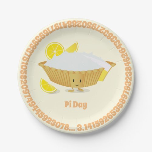 Lemon Meringue Pie Pi Day  Paper Plate
