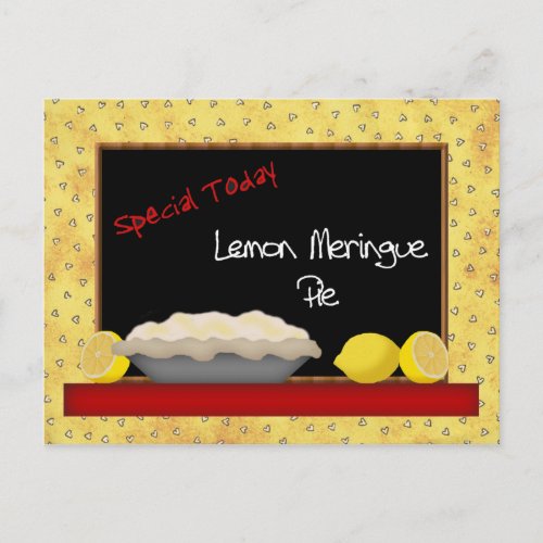 Lemon Meringue Pie Recipe Card