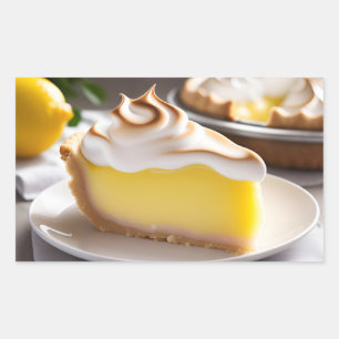 Lemon Meringue Pie Rectangular Sticker