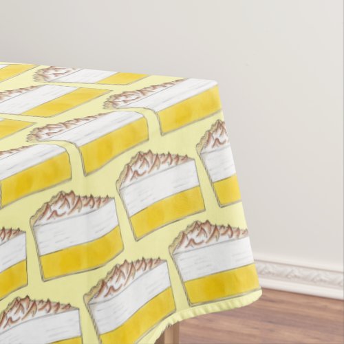 Lemon Meringue Pie Slice Picnic Dessert Baking Tablecloth