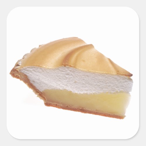 Lemon Meringue Pie Square Sticker