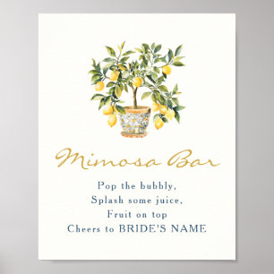 Lemon Mimosa Bar Poster